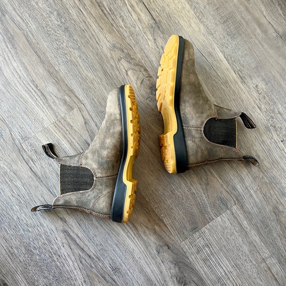 Blundstone 1944 Chelsea Boots Rustic Brown/Mustard AU Size 4/Women’s US 7 - Picture 9 of 12